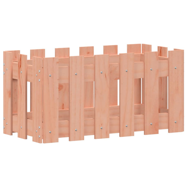 Holz Pflanzkübel Lattenzaun Design 60x30x30 cm
