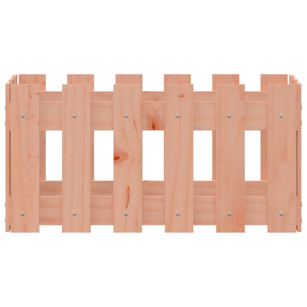 Holz Pflanzkübel Lattenzaun Design 60x30x30 cm