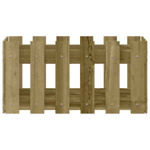 Pflanzkübel Kiefer Holz 60x30x30 cm