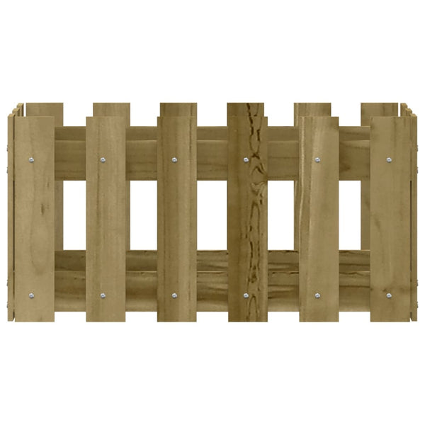 Pflanzkübel Kiefer Holz 60x30x30 cm