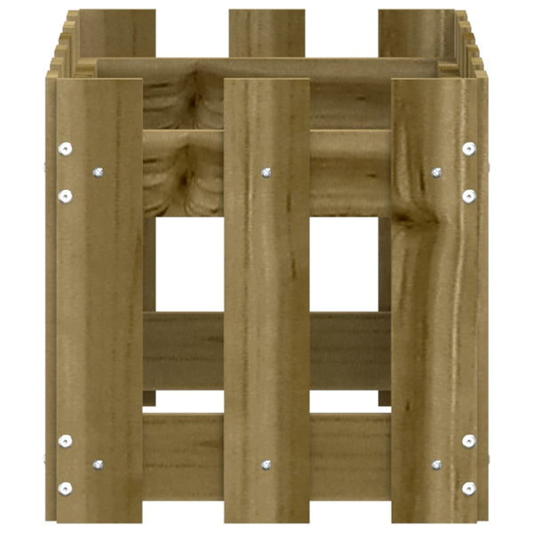 Pflanzkübel Kiefer Holz 60x30x30 cm