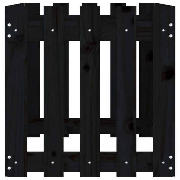 Hochbeet Schwarz 100x50x50cm Kiefernholz