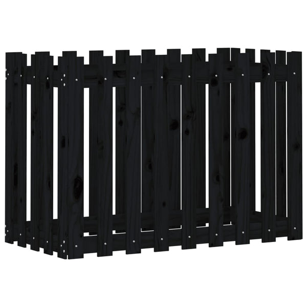 Hochbeet aus Kiefernholz, Latten-Design, 100x50x70 cm
