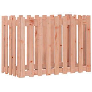 vidaXL Carré potager en bois de douglas avec clôture, 100x50x70 cm