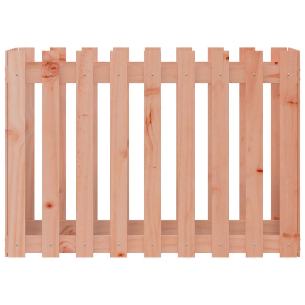vidaXL Carré potager en bois de douglas avec clôture, 100x50x70 cm