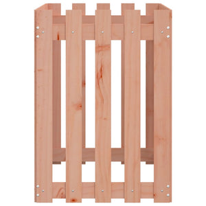 vidaXL Carré potager en bois de douglas avec clôture, 100x50x70 cm