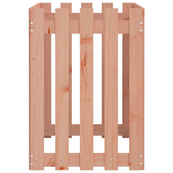 vidaXL Carré potager en bois de douglas avec clôture, 100x50x70 cm