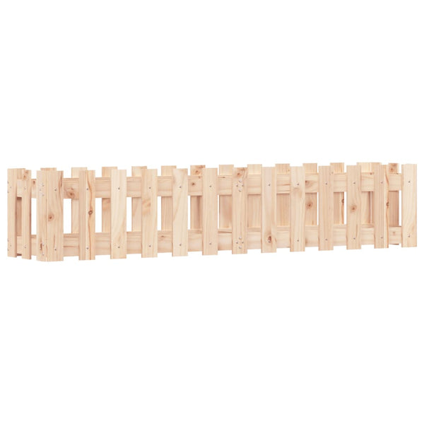 vidaXL Carré potager en bois de pin massif design palissade 150x30x30 cm