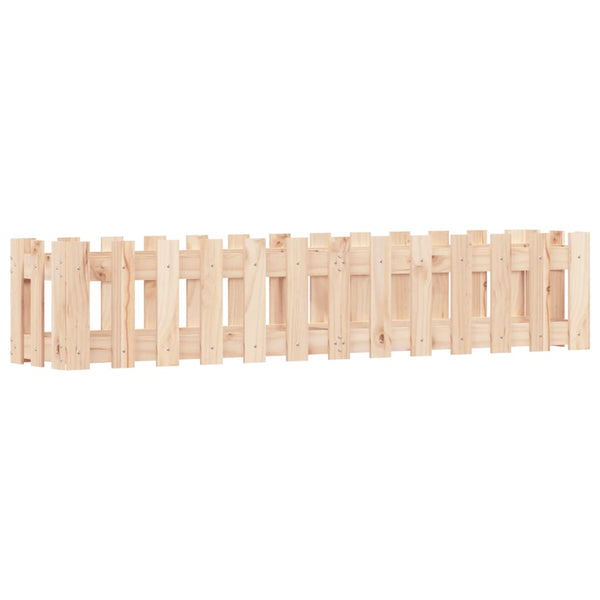 vidaXL Carré potager en bois de pin massif design palissade 150x30x30 cm
