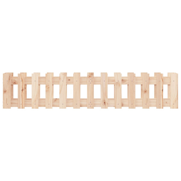 vidaXL Carré potager en bois de pin massif design palissade 150x30x30 cm