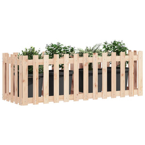 vidaXL Jardinière surélevée design en lattes 150x50x50 cm Pin massif