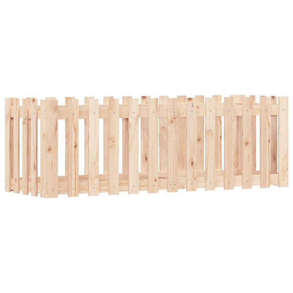vidaXL Jardinière surélevée design en lattes 150x50x50 cm Pin massif