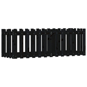 Hochbeet Schwarz 150x50x50 cm Kiefer Massivholz