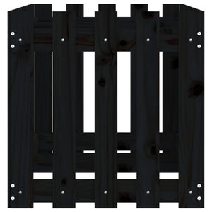 Hochbeet Schwarz 150x50x50 cm Kiefer Massivholz