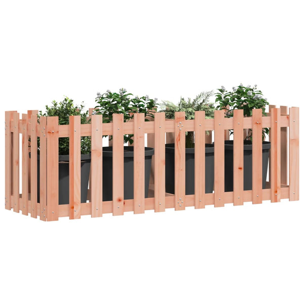 Hochbeet 150x50cm Douglasie Lattenzaun Design