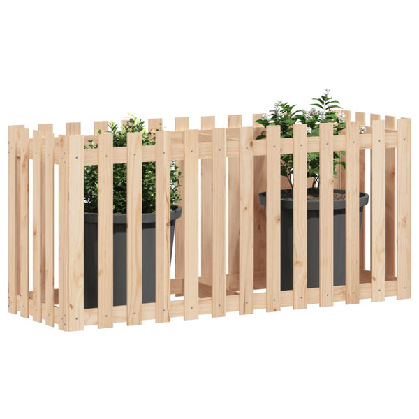 Hochbeet 150x50cm Kiefer Holz Lattenzaun Design