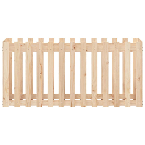 Hochbeet 150x50cm Kiefer Holz Lattenzaun Design