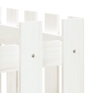 Hochbeet Weiß 150x50x70cm Kieferholz