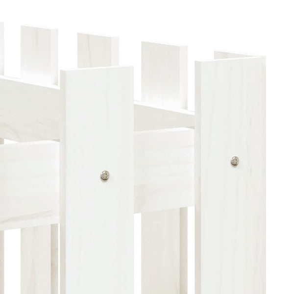 Hochbeet Weiß 150x50x70cm Kieferholz