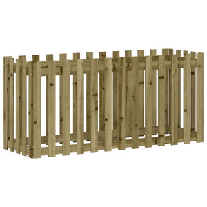 Hochbeet Lattenzaun Design 150x50x70cm