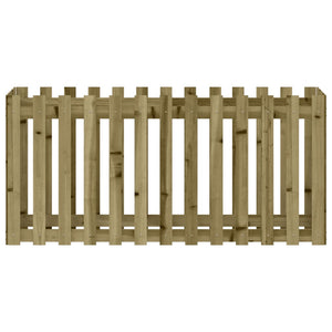 Hochbeet Lattenzaun Design 150x50x70cm