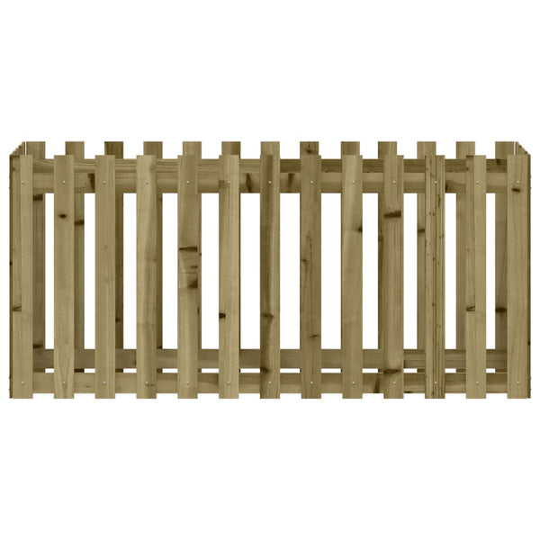 Hochbeet Lattenzaun Design 150x50x70cm