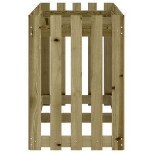 Hochbeet Lattenzaun Design 150x50x70cm