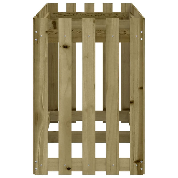 Hochbeet Lattenzaun Design 150x50x70cm