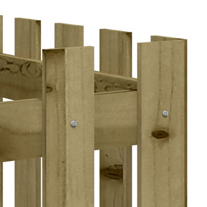 Hochbeet Lattenzaun Design 150x50x70cm