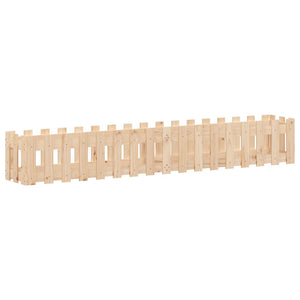 vidaXL Carré potager avec palissade 200x30x30 cm Bois de pin massif