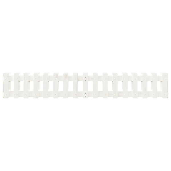 Weißes Hochbeet 200 cm Kieferholz