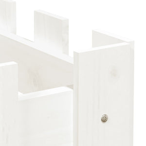 Weißes Hochbeet 200 cm Kieferholz