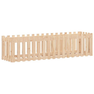 Hochbeet Lattenzaun 200x50x50 cm Kiefer Massivholz