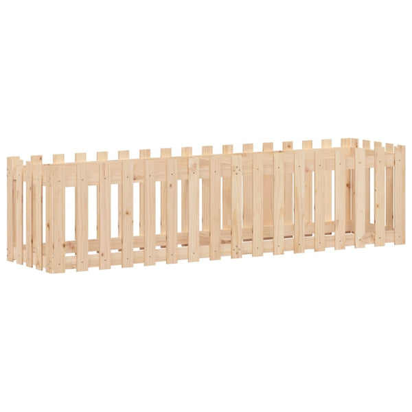 Hochbeet Lattenzaun 200x50x50 cm Kiefer Massivholz