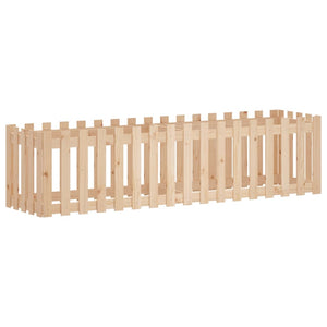 Hochbeet Lattenzaun 200x50x50 cm Kiefer Massivholz