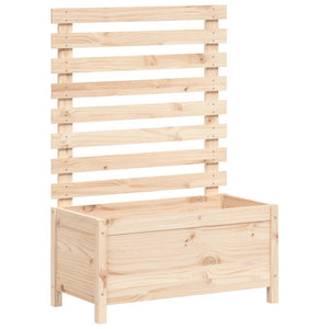 vidaXL Jardinière avec treillis 79x39,5x114 cm en pin massif