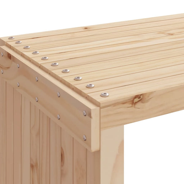 Ausziehbare Gartenbank aus Kiefernholz