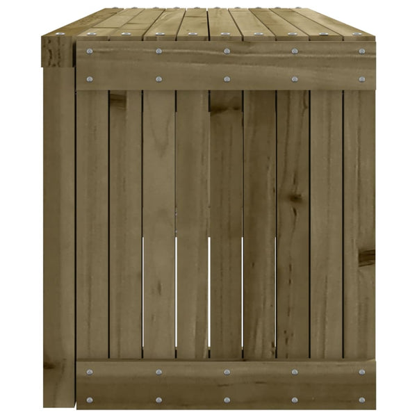 Ausziehbare Gartenbank aus Kiefernholz