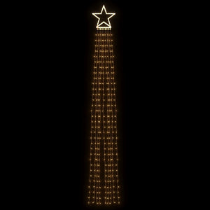 vidaXL Éclairage de Noël 320 LED Blanc chaud 375 cm