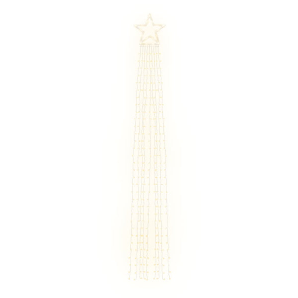vidaXL Éclairage de Noël 320 LED Blanc chaud 375 cm