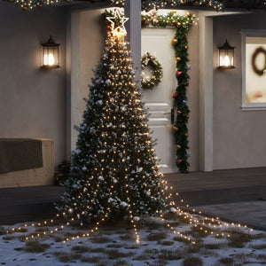 vidaXL Éclairage de Noël 320 LED Blanc chaud 375 cm