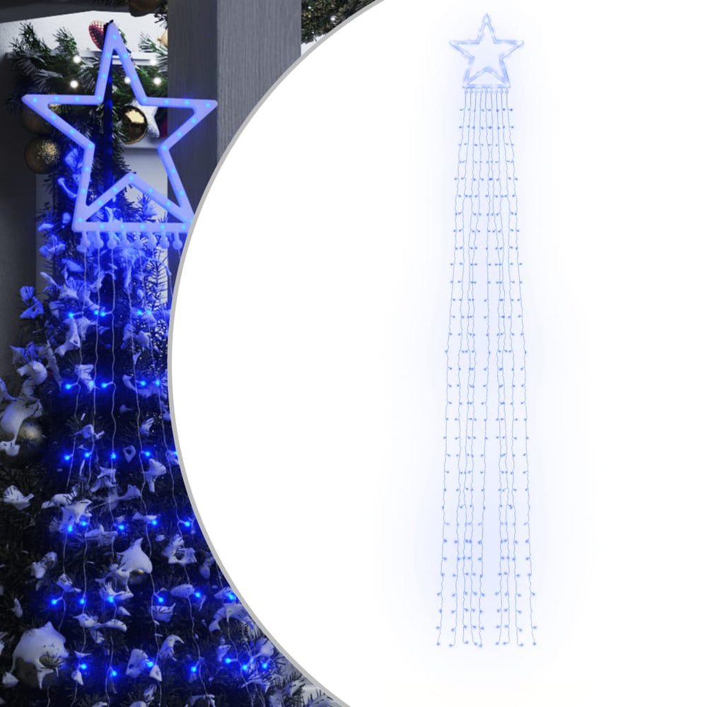 Weihnachtsbaumbeleuchtung Blau 320 LEDs 3,75m