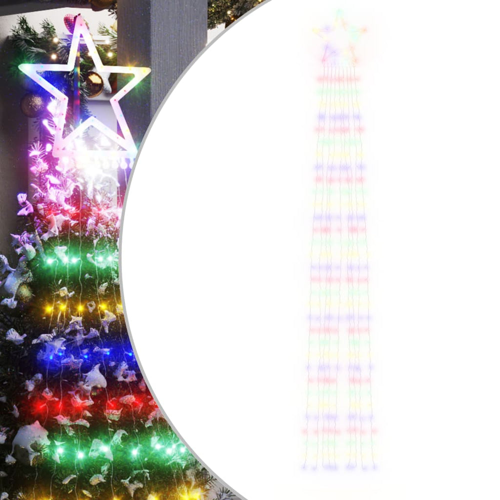 Mehrfarbige LED Weihnachtsbaumbeleuchtung, 3.75m