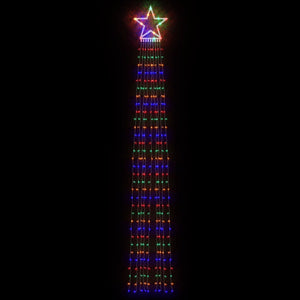 vidaXL Guirlande lumineuse de Noël 320 LED Multicolore 375 cm