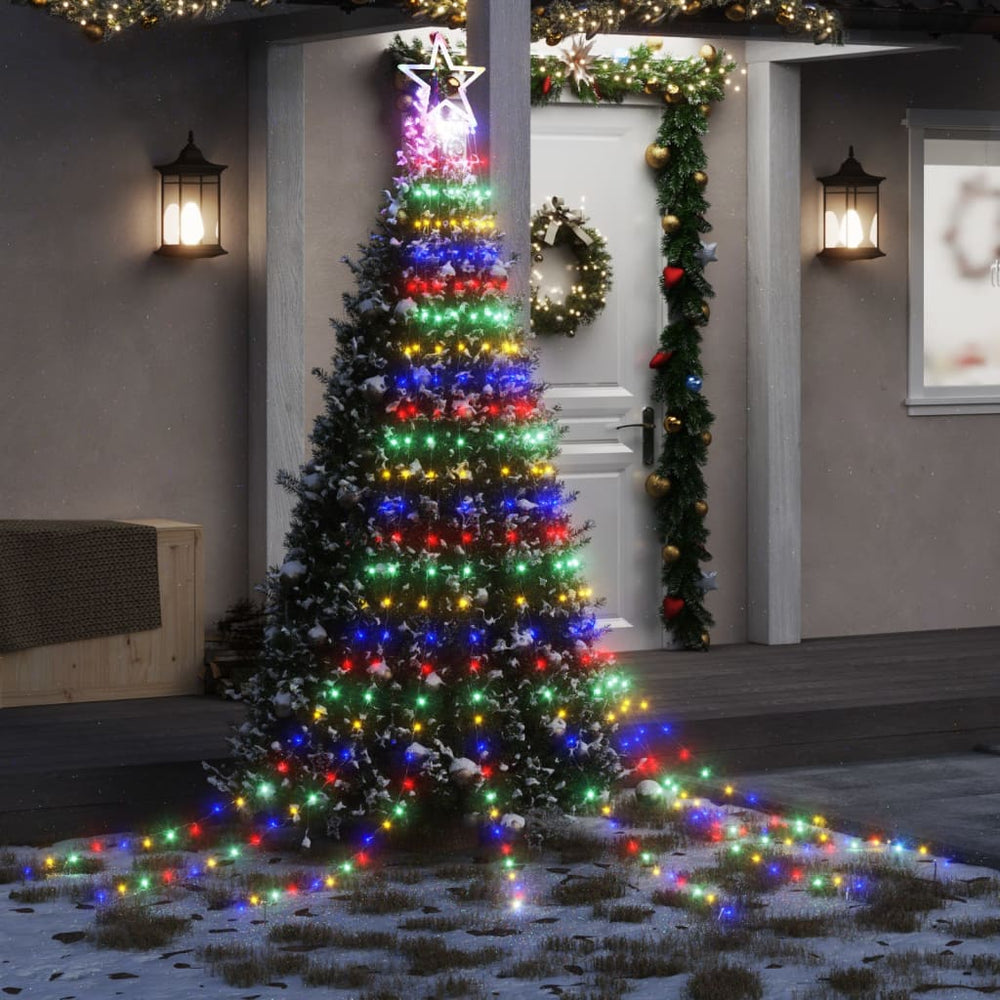 Mehrfarbige LED Weihnachtsbaumbeleuchtung, 3.75m