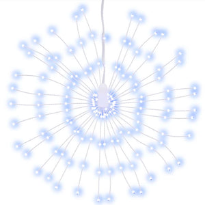 vidaXL Éclairage de Noël Feux d'artifice 140 LED Blanc froid 17 cm