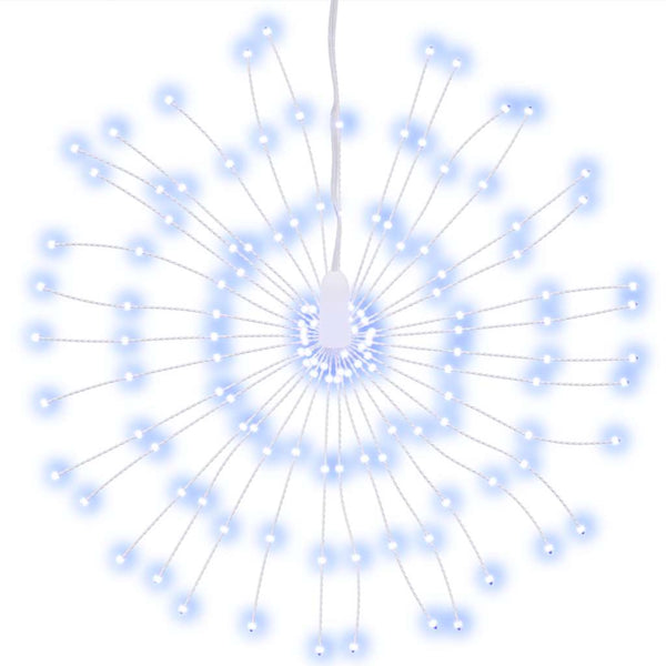 vidaXL Éclairage de Noël Feux d'artifice 140 LED Blanc froid 17 cm