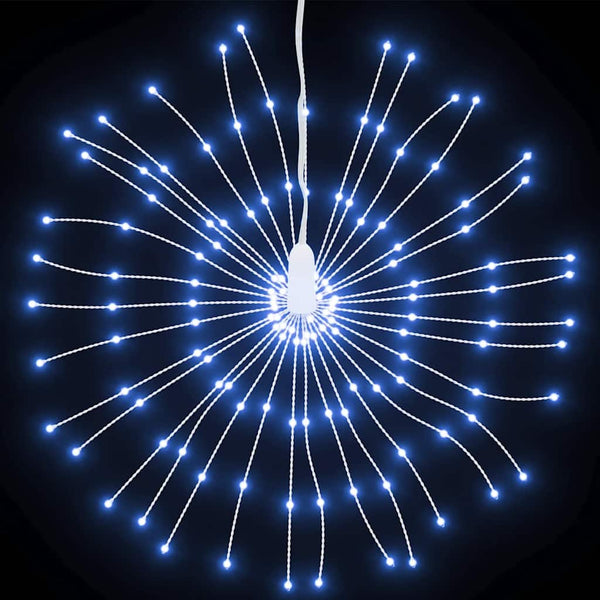 vidaXL Éclairage de Noël Feux d'artifice 140 LED Blanc froid 17 cm