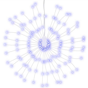 Weihnachtsbeleuchtung Feuerwerk Blau 140 LEDs