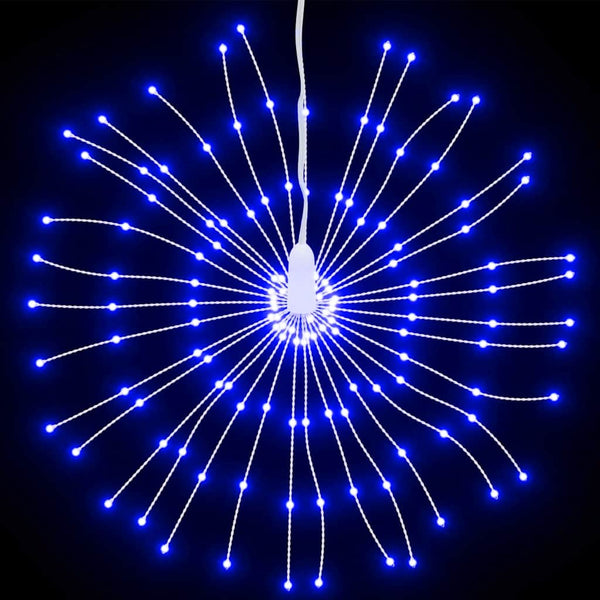 Weihnachtsbeleuchtung Feuerwerk Blau 140 LEDs